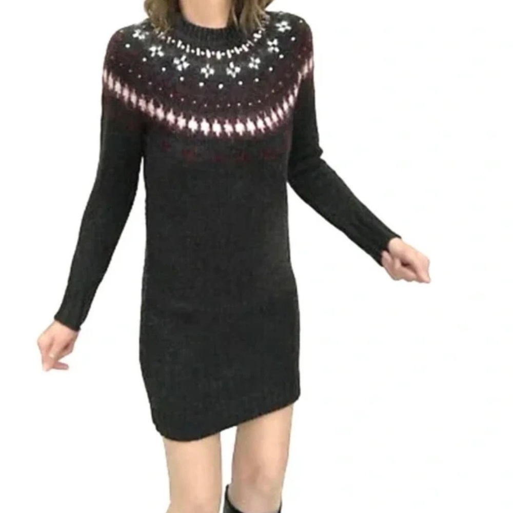 JCREW fair isle knit dress